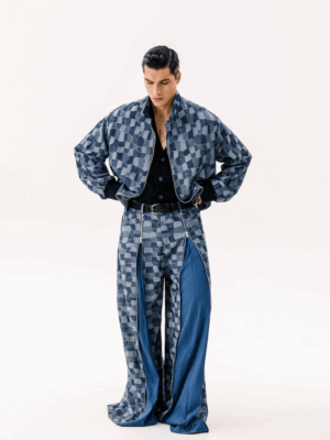 DANTE - LABYRINTH BOMBER DENIM BLUE