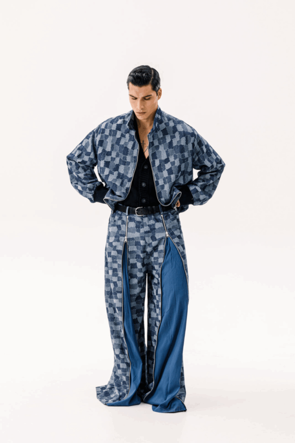 DANTE - LABYRINTH BOMBER DENIM BLUE