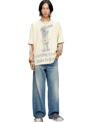 DIESEL - T-BOXT-DB-LS-RIB-T1 LONG SLEEVE - Image 3