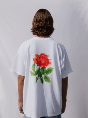 HARDCLO - ROSE T-SHIRT WHITE