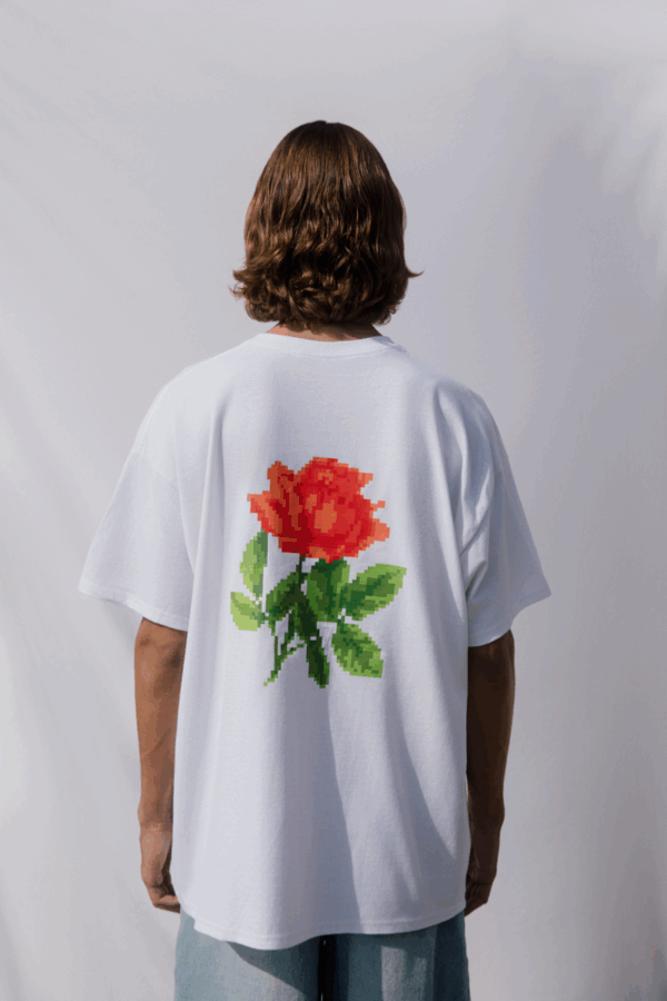HARDCLO - ROSE T-SHIRT WHITE