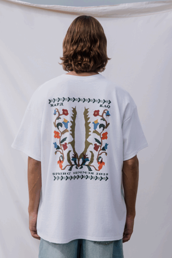 HARDCLO - SKYRIAN PATTERN T-SHIRT WHITE