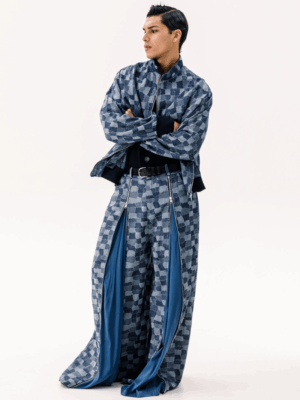 DANTE - LABYRINTH BOMBER DENIM BLUE - Image 3