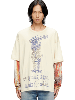 DIESEL - T-BOXT-DB-LS-RIB-T1 LONG SLEEVE