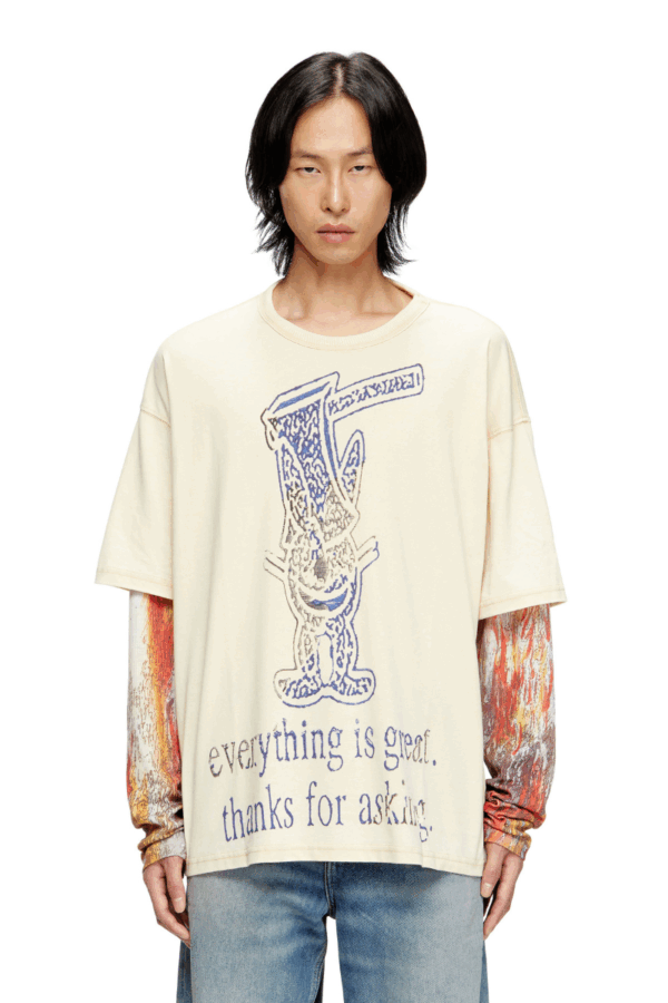 DIESEL - T-BOXT-DB-LS-RIB-T1 LONG SLEEVE