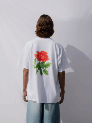 HARDCLO - ROSE T-SHIRT WHITE - Image 5
