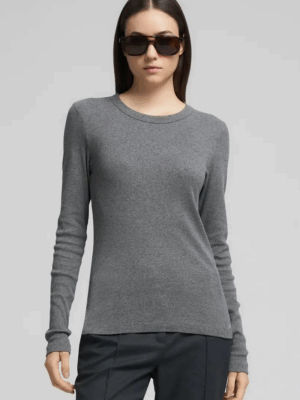 REPLAY - SLIM-FIT LONG SLEEVE T-SHIRT DARK GREY