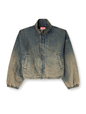 DIESEL - DE-FLOWER-S JACKET IN FLUID SHADED DENIM - Image 2