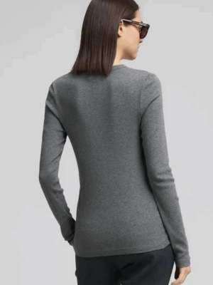 REPLAY - SLIM-FIT LONG SLEEVE T-SHIRT DARK GREY - Image 2