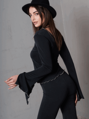 COLLECTIVA NOIR - TORY PANTS BLACK - Image 3