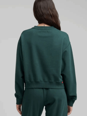 REPLAY - COTTON SWEATSHIRT WITH EMBROIDERY GREEN - Image 4