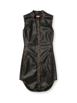 DIESEL - D-ENEAS DRESS IN TREATED TECHNICAL FABRIC - Image 4