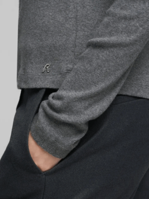 REPLAY - SLIM-FIT LONG SLEEVE T-SHIRT DARK GREY - Image 5