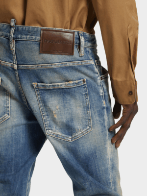 DSQUARED2 - MEDIUM SANDY WASH SKATER JEANS - Image 5