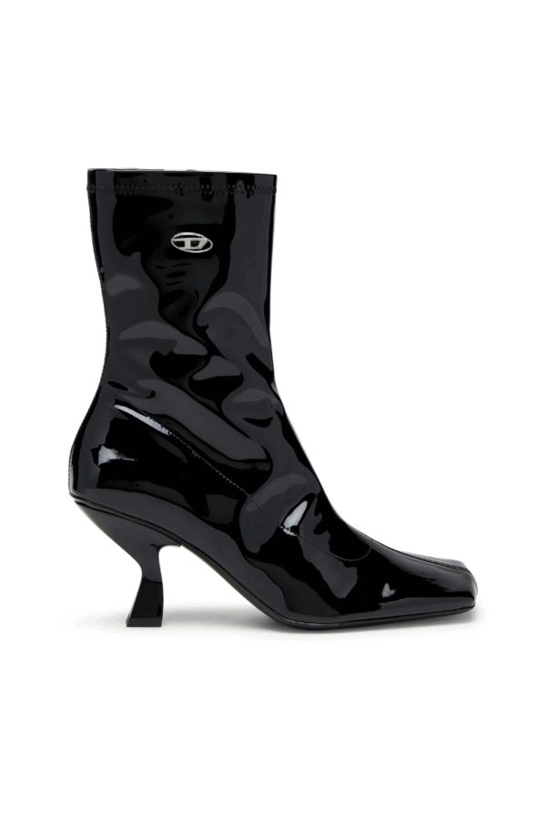 DIESEL - D-AMBER ANKLE BOOTS IN PATENT STRETCH