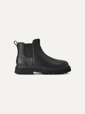 UGG - CHELSEA LUG LEATHER BOOT IN BLACK