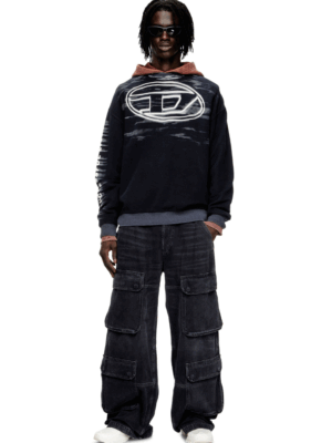 DIESEL - S-BOXT-T1 SWEATSHIRT WITH OVAL D PRINT - Image 4