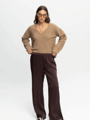 BLACK&BLACK - PLUM PANTS