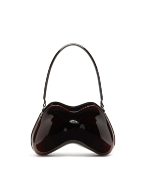 DIESEL - DOUBLE-D SHOULDER BAG IN DEGRADE GLOSSY PU