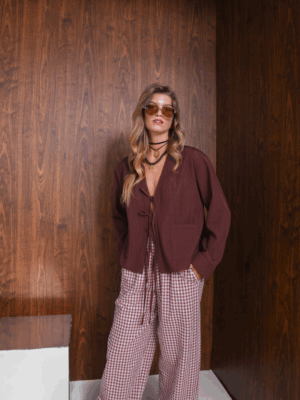 ARPYES - SOLO BLOUSE BORDEAUX - Image 3