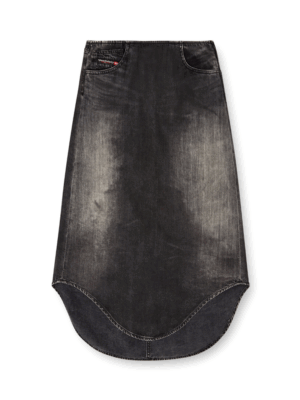 DIESEL - DE-PLUMY-S DENIM MIDI SKIRT - Image 2