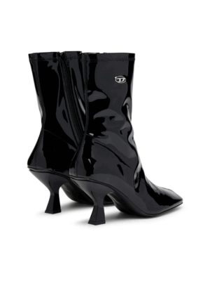 DIESEL - D-AMBER ANKLE BOOTS IN PATENT STRETCH - Image 3