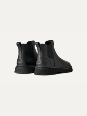 UGG - CHELSEA LUG LEATHER BOOT IN BLACK - Image 3