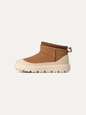 UGG - CLASSIC ULTRA MINI WEATHER HYBRID BOOT IN CHESTNUT - Image 3