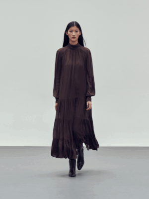 DEVOTION TWINS - COBRA SAFFON BROWN DRESS - Image 3