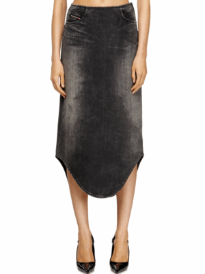 DIESEL - DE-PLUMY-S DENIM MIDI SKIRT - Image 3