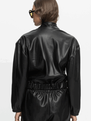 BLACK&BLACK - BLACK LEATHER JACKET - Image 4