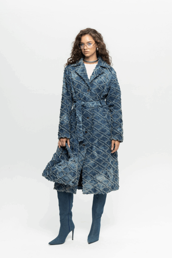 BLACK&BLACK - DENIM TRENCH COAT