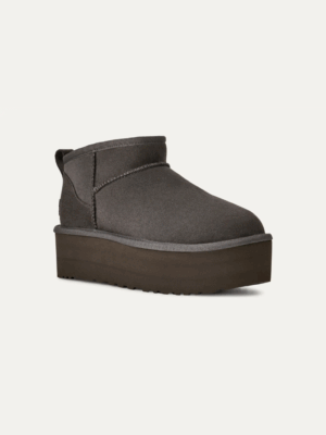UGG- CLASSIC ULTRA MINI PLATFORMS IN CHARCOAL - Image 2