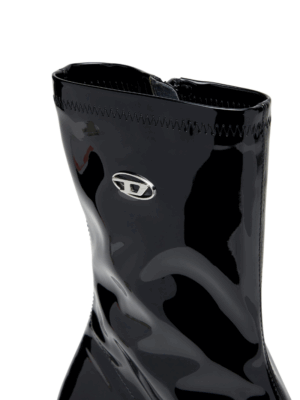 DIESEL - D-AMBER ANKLE BOOTS IN PATENT STRETCH - Image 5