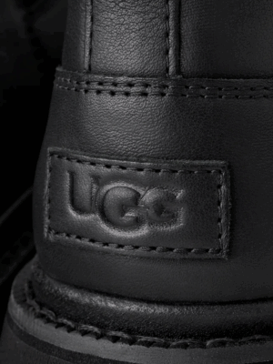 UGG - CHELSEA LUG LEATHER BOOT IN BLACK - Image 5