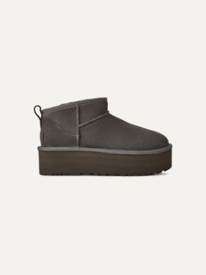 UGG- CLASSIC ULTRA MINI PLATFORMS IN CHARCOAL