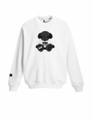 MWM - MIKE PINK TEDDY SWEATSHIRT WHITE