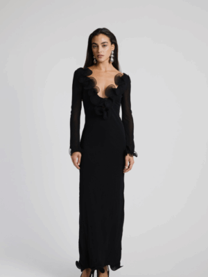 STUDIO83 - LONG SLEEVE DRESS BLACK