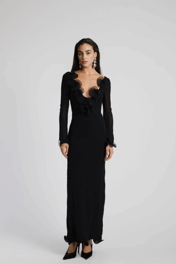 STUDIO83 - LONG SLEEVE DRESS BLACK