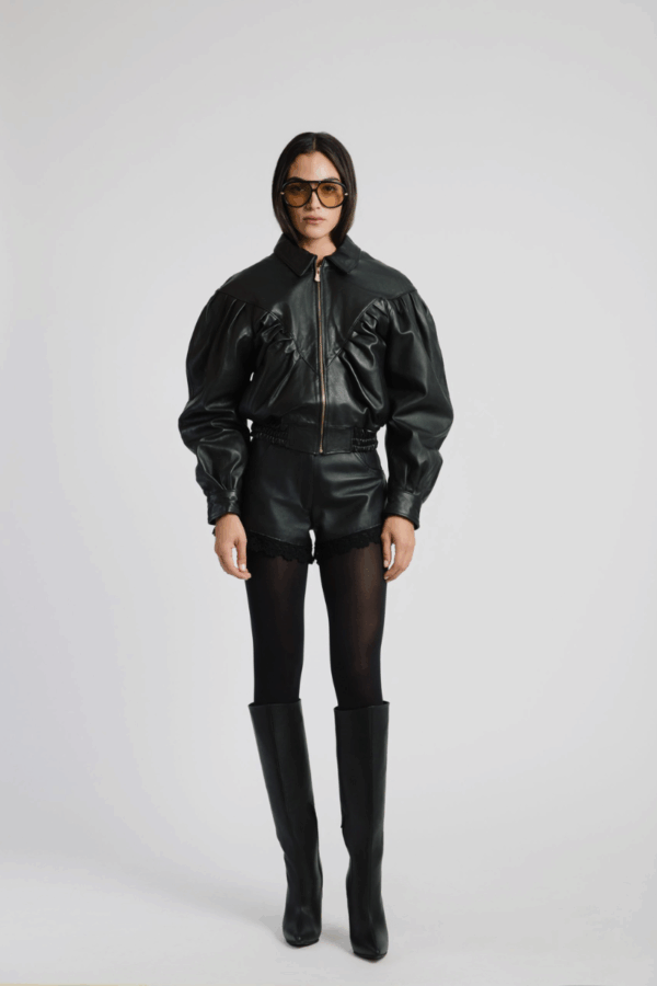 STUDIO83 - BOMBER BLACK JACKET
