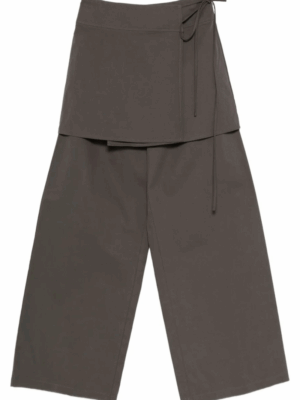 ELEH - WRAP-EFFECT LAYERED TROUSERS