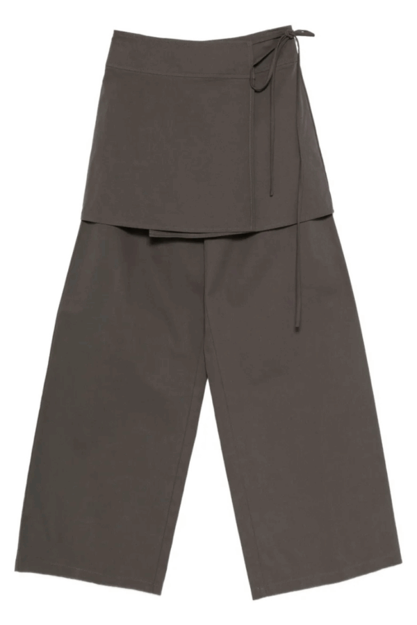 ELEH - WRAP-EFFECT LAYERED TROUSERS