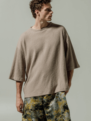 DANTE - MIRATH T-SHIRT TEXTURED BEIGE