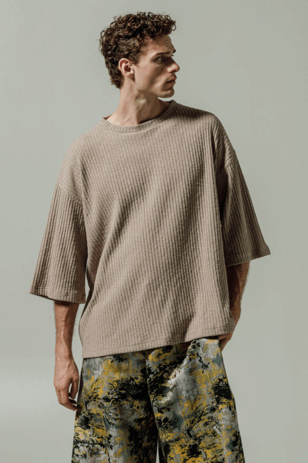 DANTE - MIRATH T-SHIRT TEXTURED BEIGE