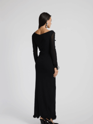 STUDIO83 - LONG SLEEVE DRESS BLACK - Image 2