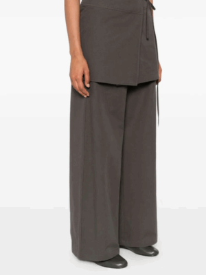 ELEH - WRAP-EFFECT LAYERED TROUSERS - Image 2
