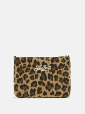 MC2 SAINT BARTH - PARISIENNE FELT CROSSBODY BAG IN LEOPARD PRINTED WOOL BLEND - Image 2