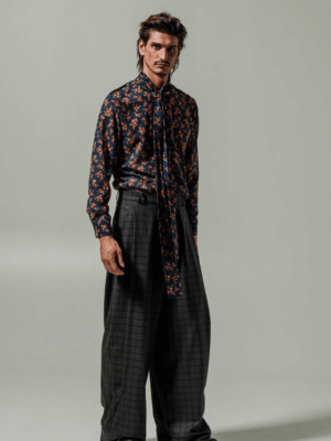 DANTE - PACE PANTS PLAID BLUE - Image 3