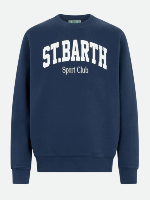 MC2 SAINT BARTH - BLUE NAVY/GREEN SWEATSHIRT SOHO ST BARTH SPORT