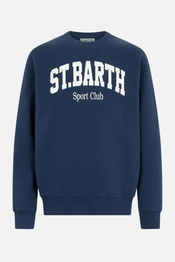 MC2 SAINT BARTH - BLUE NAVY/GREEN SWEATSHIRT SOHO ST BARTH SPORT